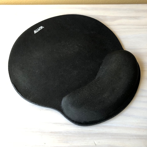 Allsop Foam Mouse Pad/Wrist Rest Combo, Black, 9x10", Ergonomic Support - Picture 1 of 15